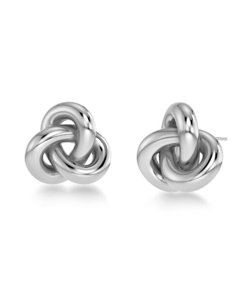 Infinity Knot Studs L - Sølv