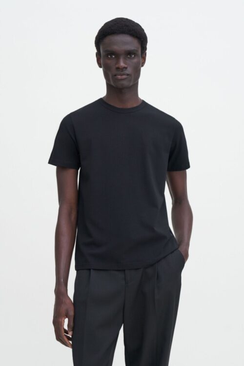 Stretch Cotton Tee - Svart