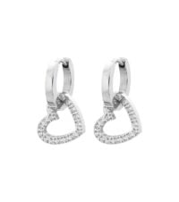 Eternal Heart Earrings - Sølv
