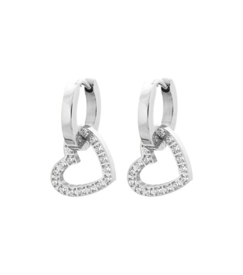 Eternal Heart Earrings - Sølv