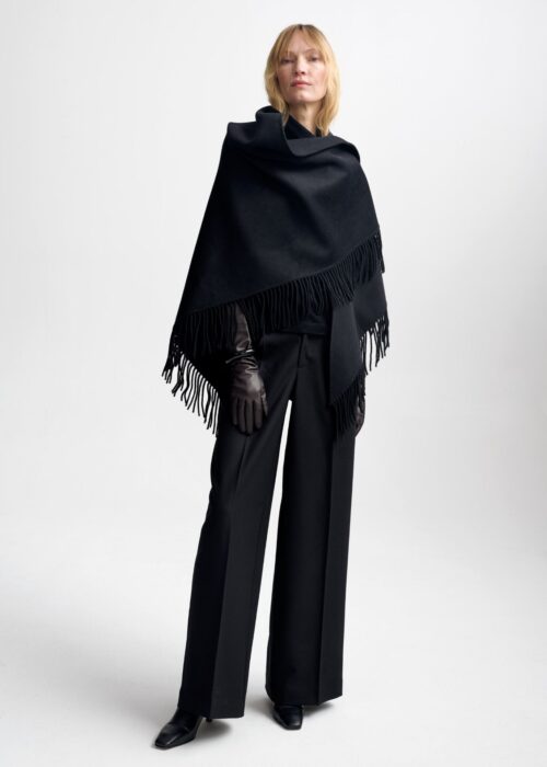 Alba Wool Scarf - Sort