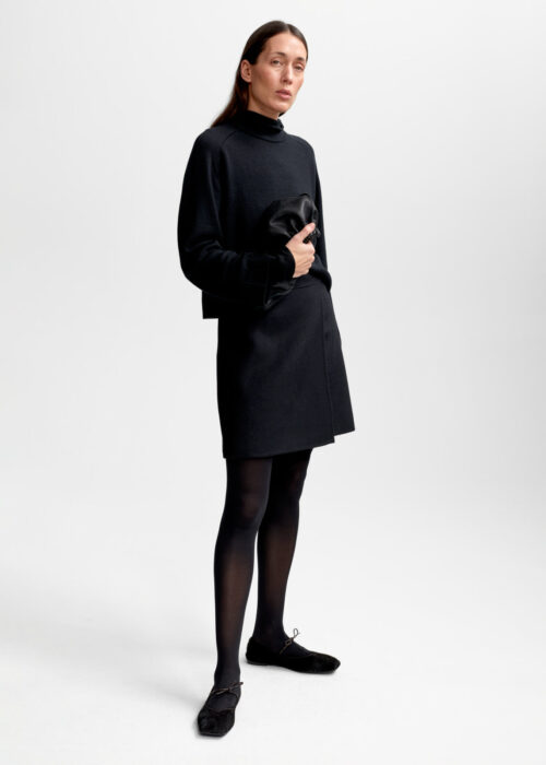 Kaia wool skirt - Svart