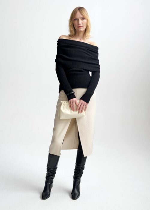 Talina Merino top - Sort