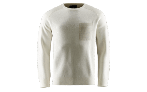 SPINE KNITTED CREW NECK - Off-white