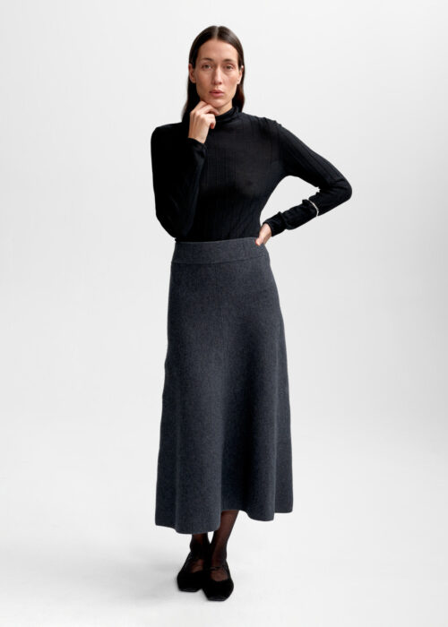 Valeria Merino Skirt - Grå