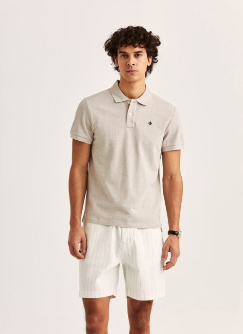 NEW PIQUÉ POLOSKJORTE - KHAKI