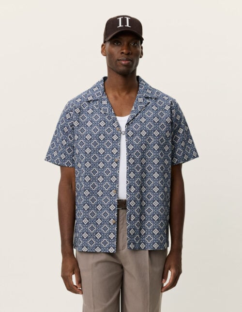 Lukas Arabesque AOP SS Shirt - Blå